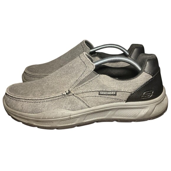 SKECHERS Cohagen Black Casual Loafers Relaxed Fit Men’s Shoe Size 11, 16941S main image 7